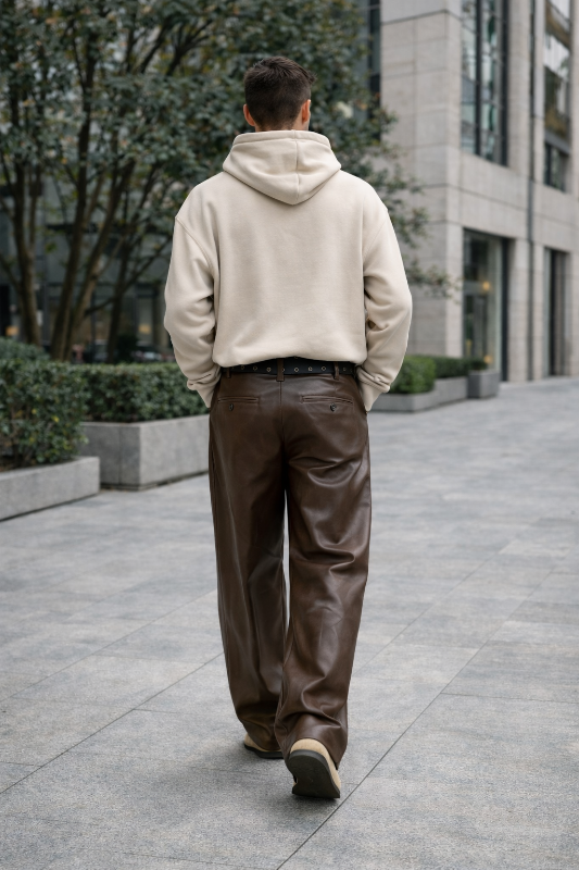 Pantalon en cuir "Confiance"