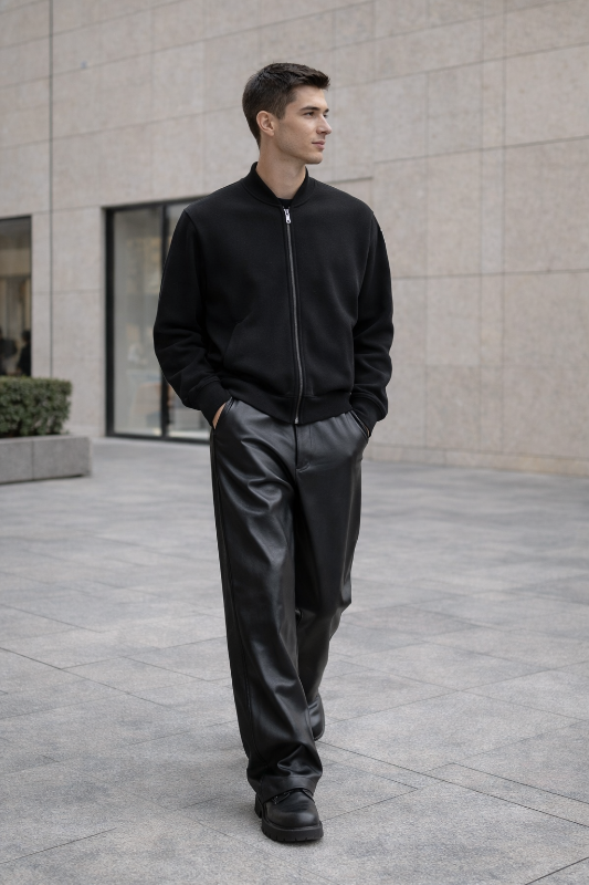 Pantalon en cuir "Confiance"