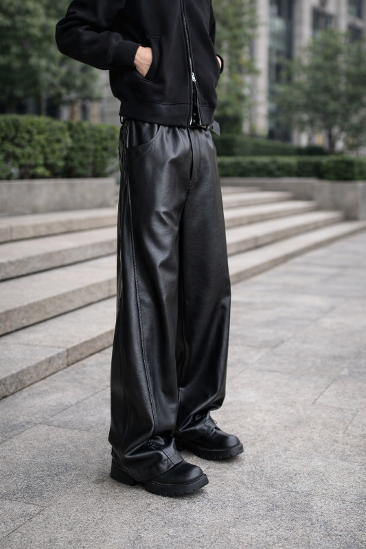 Pantalon en cuir "Confiance"